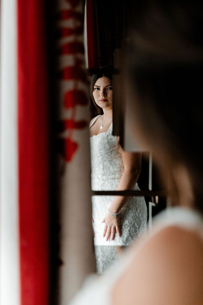 Brides indoor portraits at MGM Las Vegas