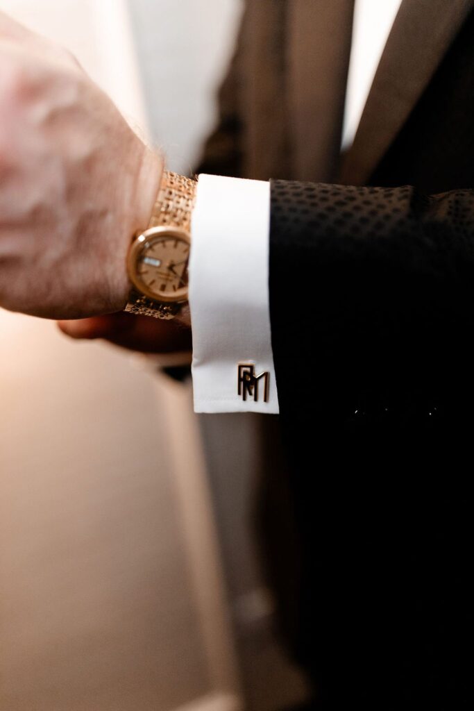 Grooms Las Vegas wedding attire and details