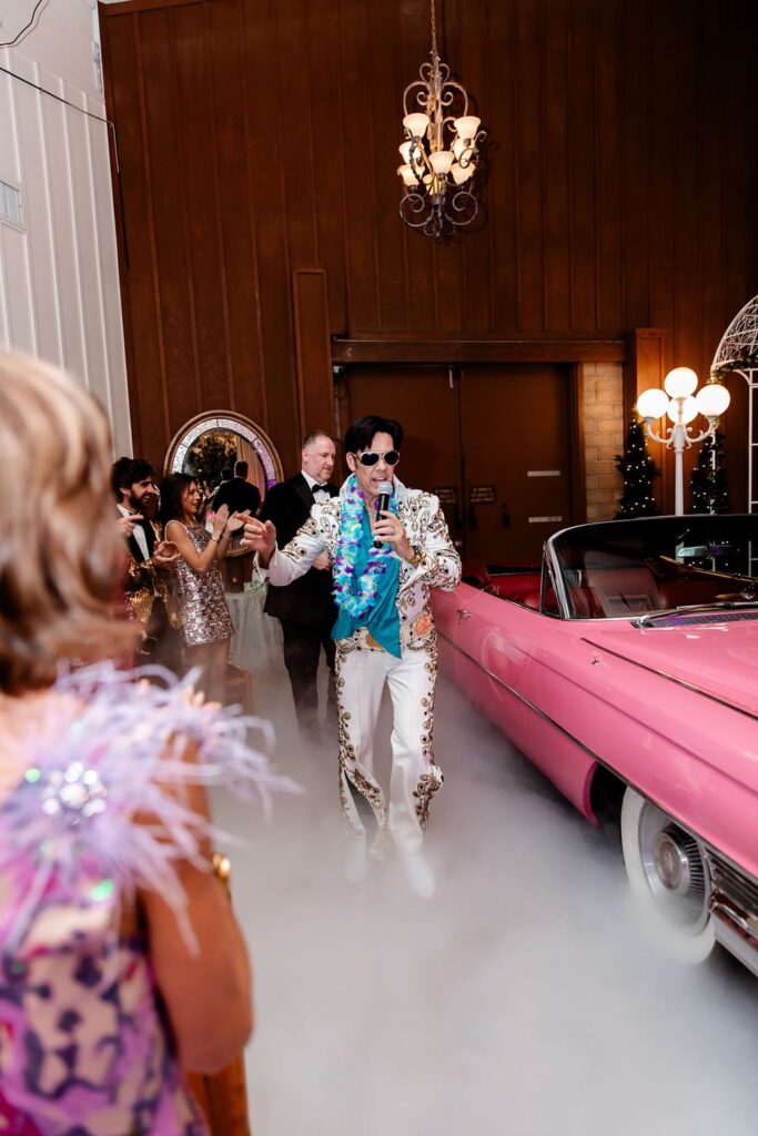 Las Vegas Elvis wedding ceremony at Viva Las Vegas Wedding Chapel