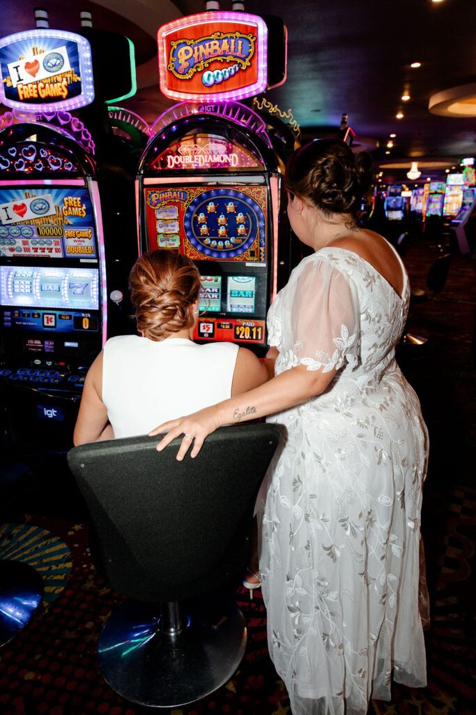 LQBTQ+ Las Vegas casino wedding photos