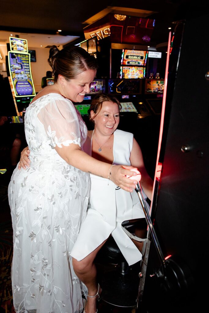 LQBTQ+ Las Vegas casino wedding photos