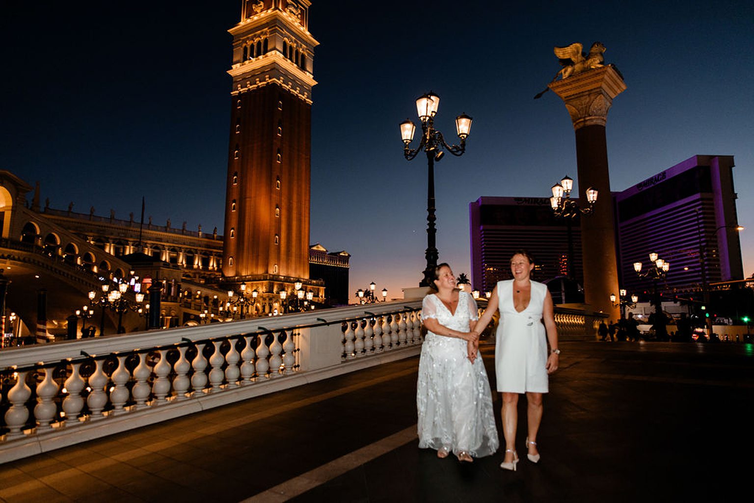 Flash Las Vegas wedding photos at The Venetian