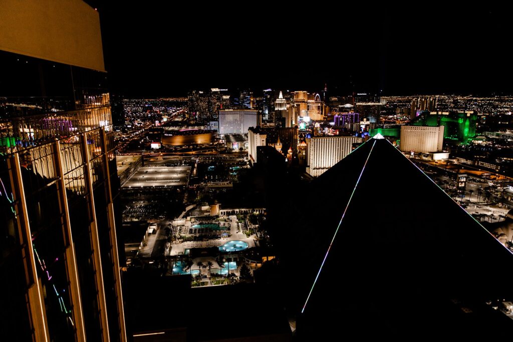 Views from Skyfall Lounge at The W - Las Vegas Wedding Venues With a View