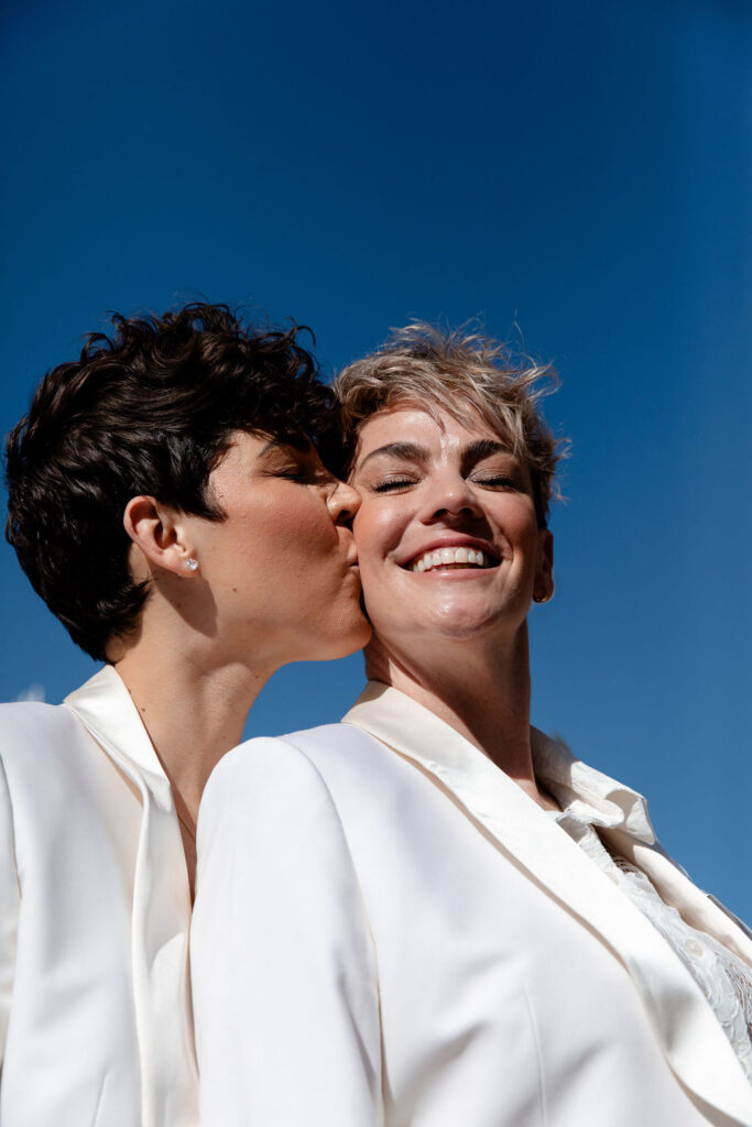 Editorial LGBTQ+ wedding photos in Las Vegas