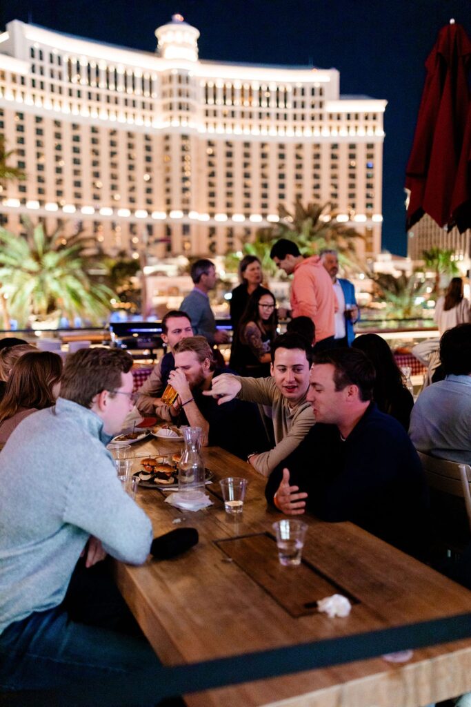A welcome wedding party at Beer Park Bar & Grill