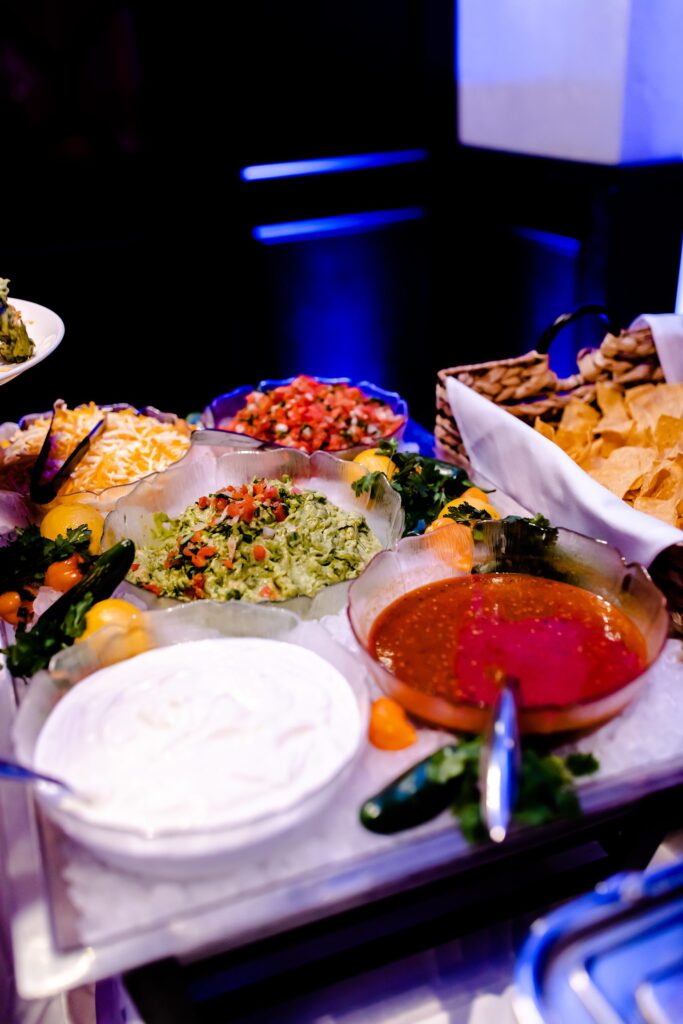Food from a Las Vegas wedding reception at The LOFT at Cabo Wabo
