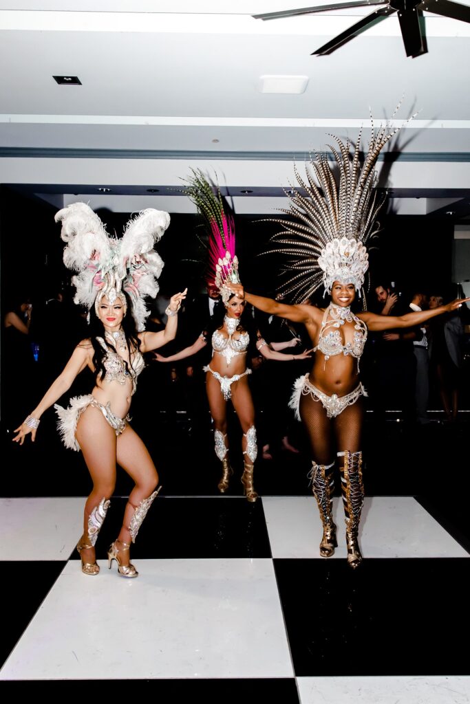 Dancers at a Las Vegas wedding reception at The LOFT at Cabo Wabo