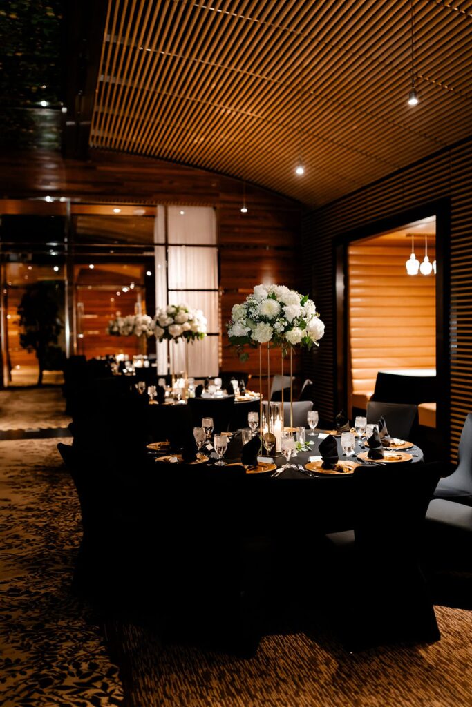 Las Vegas wedding reception at Lux at The M Resort - Las Vegas Wedding Venues with a View