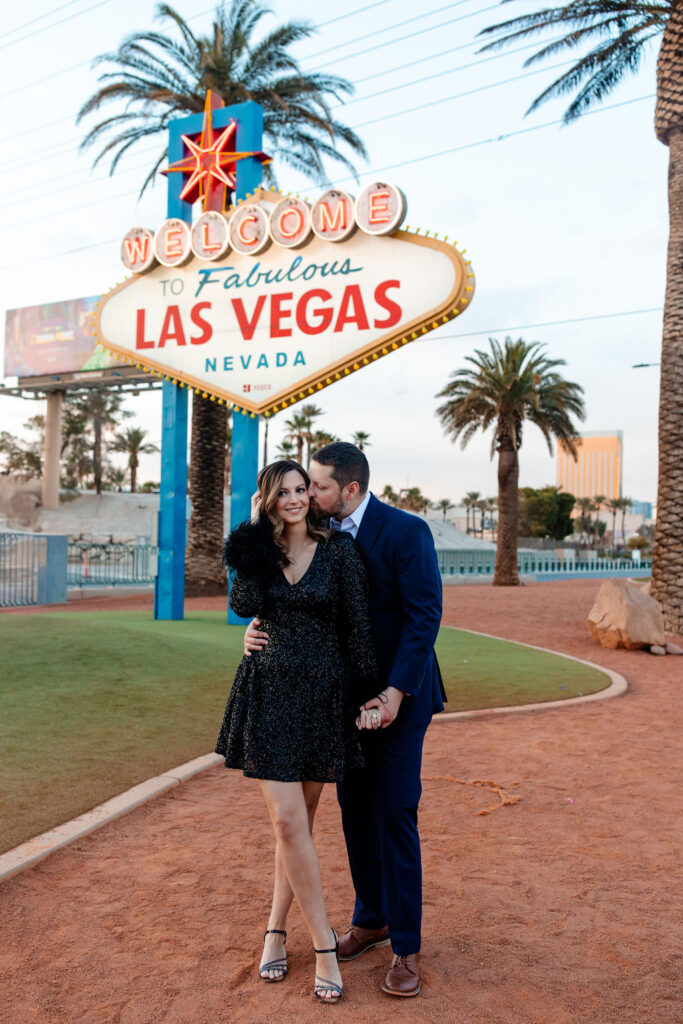Couples posing for their photos in Vegas