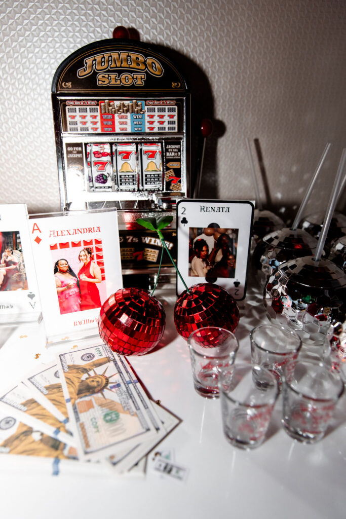 Lucky in Love Las Vegas bachelorette party theme decor ideas