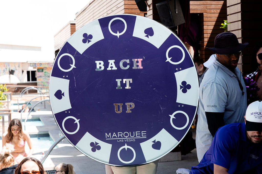 Bach it Up racing bachelorette party theme in Las Vegas at Marquee
