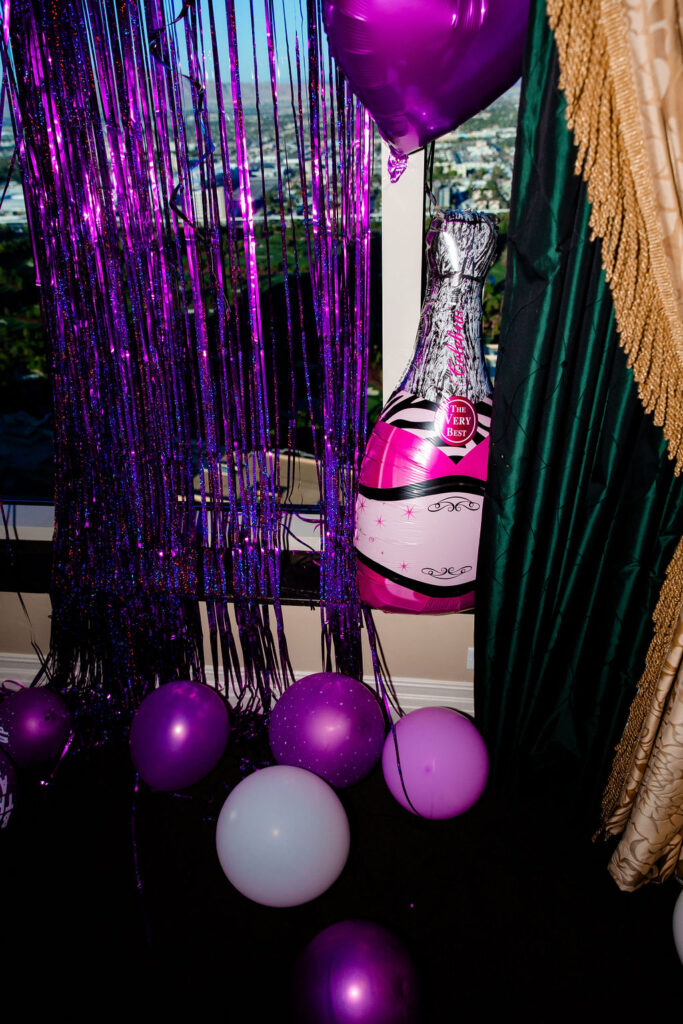 Bach to The Future Las Vegas bachelorette party theme decor